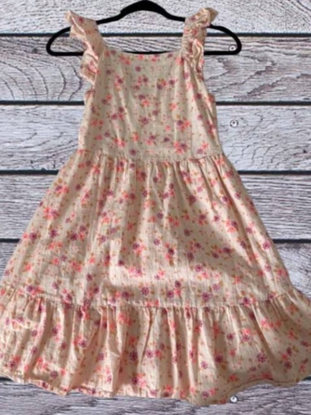Cat & Jack girl's Floral sun Dress with petticoat liner small